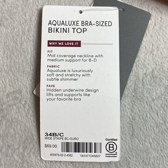 Athleta Bikini Top size 34B/C - Picture 4 of 4